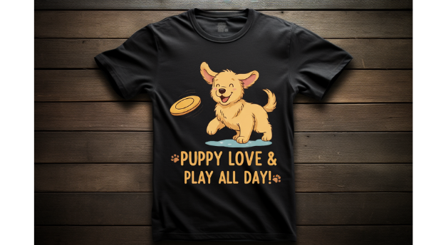 GOLDEN RETRIEVER PUPPY PLAYTIME TEE