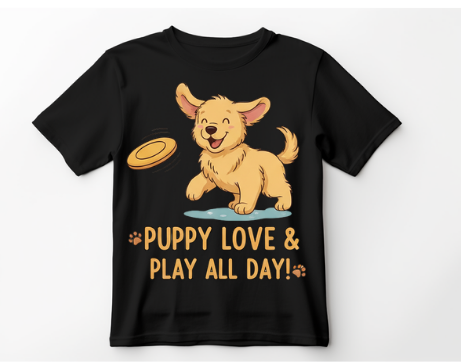 GOLDEN RETRIEVER PUPPY PLAYTIME TEE