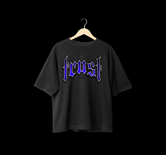 PURPLE GOTHIC TRUST OVERSIZE TEE