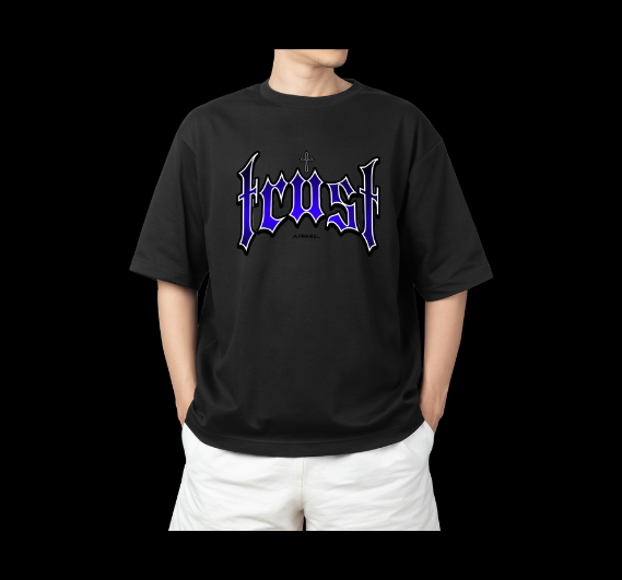 PURPLE GOTHIC TRUST OVERSIZE TEE
